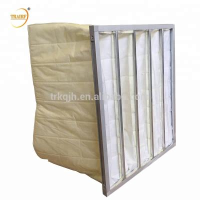 China industrial & Commercial Ventilation System F5 F6 F7 F8 F9 Pocket Bag Air Filter for sale