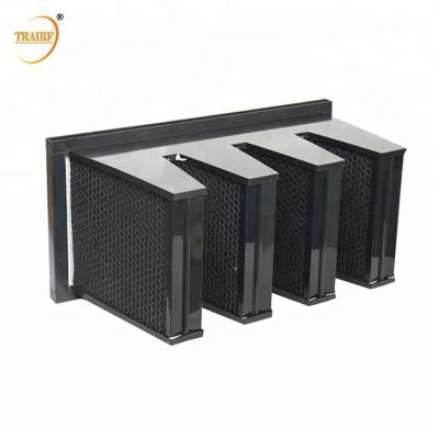 China Air Conditioning And Ventilation Systems Bank Central Activated Carbon Pellet Air Filter for sale