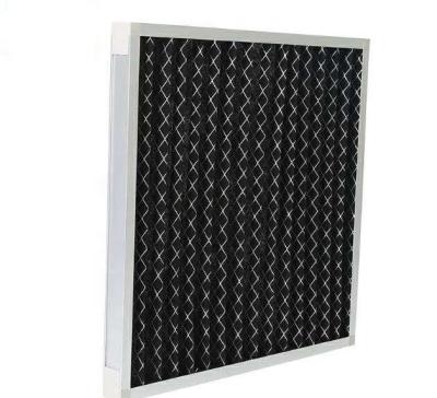 China Panel Type Active Carbon Filter Cotton Activated Carbon Filter Hotels Mesh for sale