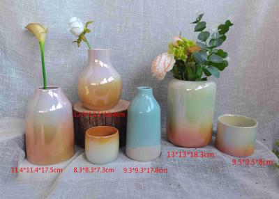 China Factory Direct Supply Classic Handmade Pottery Clay Flower Pot Porcelain Ceramic Statued Vase For Home Decor for sale