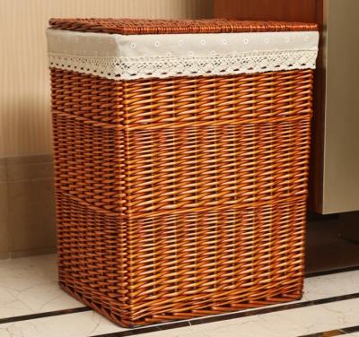 China Rattan Wicker Willow Baby Toys Dirty Clothes Storage Laundry Basket ECO Friendly Fashion Baskets Decorations Furniture for sale