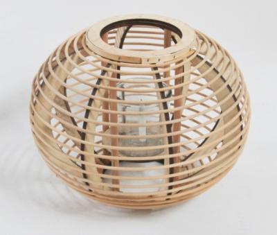 China Hot Sale Led Lantern Indoor And Outdoor Decoration Natural Handmade Rattan Weave Candle Holder for sale