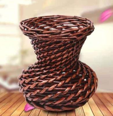 China Best Home Decor Popular Rattan Plant Stand, Planter Holder Wholesale Natural Seagrass Vase Handicraft Wicker Flower Pot for sale