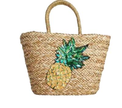 China ECO Friendly Fashion Summer Tote Handbag Bohemian Handmade Bali Bags Straw Beach Bag Cotton Canvas Shopping Bags for sale