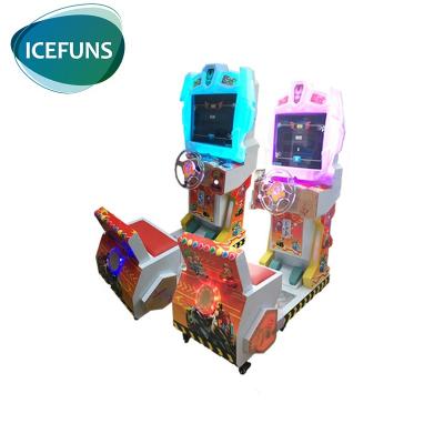 China Low Price Metal Kids Arcade Racing Car Simulator Visual Game Machine For Sale for sale