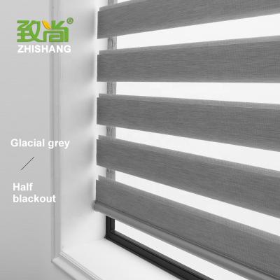 China Customized Zebra Home Size Blind Motorized Roller Blinds Roller Shades Double Roller Blinds for sale