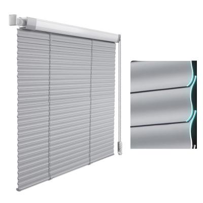 China 2021 Contemporary Blackout Window Shades PVC Venetian Blinds New S Type Shutter Blinds Venetian Blind Brackets 25 mm for sale