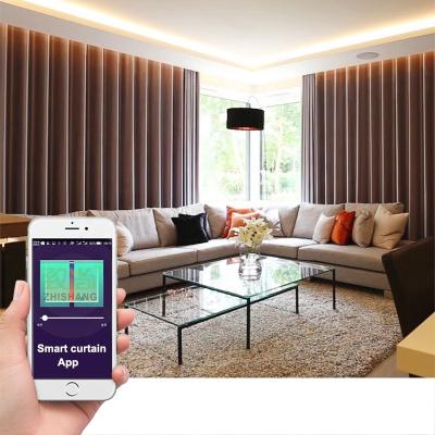 China European and American Style Wholesale Retails Tuya Smart Home Curtain S Fold Motorized Curtain Track Rail for sale