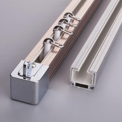 China Silent nano aluminum metal track, curtain track, curtain track for sale