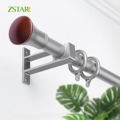 China Minimalist Curtains Ring Black Gold White Accessories Rod Set Iron Curtain Rods Iron Plating Customize Metal OEM Window Pole for sale