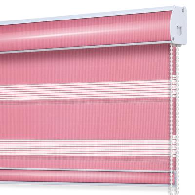 China Custom New Products Polyester Waterproof Fabric Blackout Blinds Home Window Zebra Roller Blinds for sale