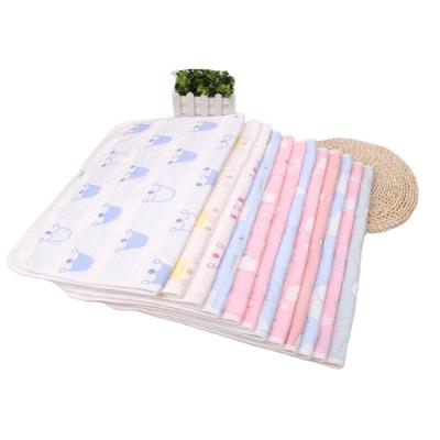 China Factory Wholesale Anti-bacteria Finely Processed Baby Diaper Game Mat Jacquard Gauze Changing Pad For Sale for sale