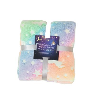 China OEM PORTABLE Star and Moon Pattern Colorful Glow in Dark Cover for sale