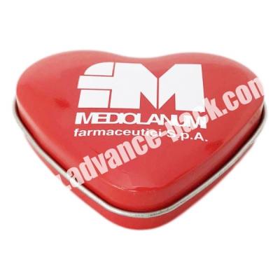 China Household Products Factory promotion wholesale custom love heart shaped Wedding packaging tin for sale