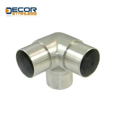 China Modern Competitive Price Hardrail 3 Way Elbow Tube Flush Joiner Hardware for sale