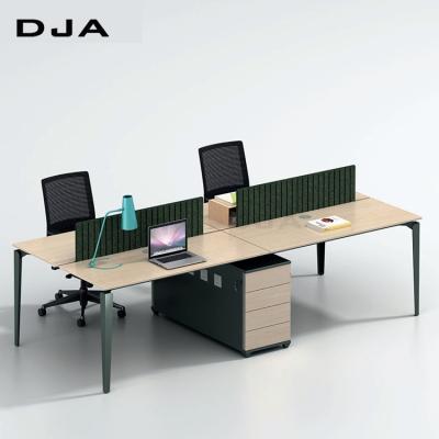 China Economic Customized Convertible Staff Workstation 4 Person Office Workstation Desk Table Guangzhou for sale