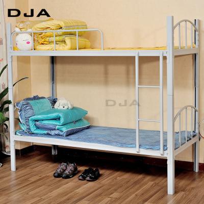 China Storage Kids Powder Liner Finish Eco-Friendly Twin Above Twin White Bunk Bed For Living Room And Home Dorm for sale