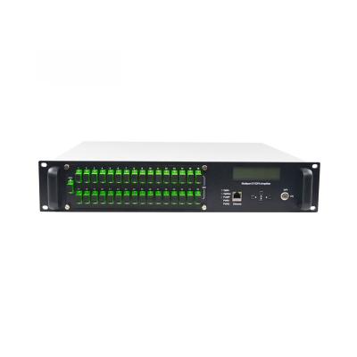 China PON Networks High Power 2U Optical Amplifier 32*19dBm EYDFA for sale