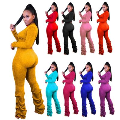 China 2020 New Fashion Women Clothing Winter Breathable Casual Two Piece Set 8 Colors For Women Pants Two Piece Set for sale