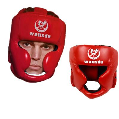 China One Size Mens Womens Womens Headguard Training Face Guard Muttahida Majlis-e-Amal Sanda Muay Thai Karate Fighting Equipment Protector Boxing Helmet BT-T1 for sale