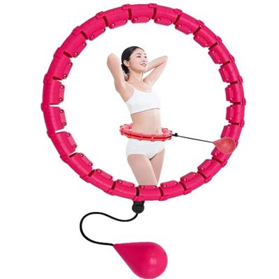 China Low Price Exercise Fitness Circle 24 Knots Adjustable Fat Slim Size Polynesian Dance Smart Rings Fitness Circle Sport Circles for sale