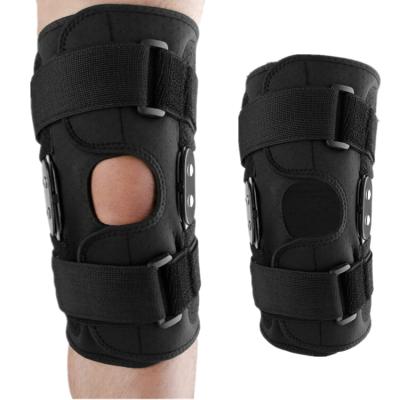 China High Quality Breathable Adjustable Elasticity Strap Double Knee Pads Yoga Fitness Rise Prevent Injure Donjoy Rom Knee Brace for sale