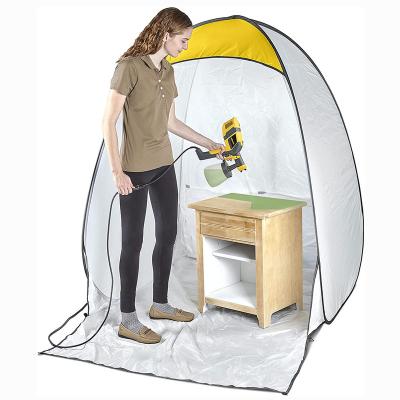 China Small Metal Pop Up Spray Booth Quick Freeze Tall Spray Booth Shallower Suntan Foldable Tent for sale