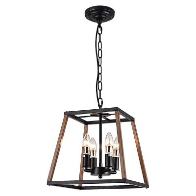 China Modern Foyer Chandelier Wooden Kitchen Island Pendant Light Lantern Pendant Light for sale