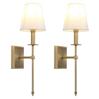 China Modern Wall Lamp Lights Modern Indoor Wall Sconces Antique Wired Brass Wall Lamp Bathroom Vanity Light Indoor Bedroom Light Bracket for sale