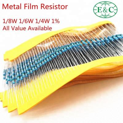 China Metal film resistor 1/8W 1/6W 1/4W 0.125W 0.25W 0.15R 0.15ohm tolerance 1% 0.15R of 0.15 ohms for sale