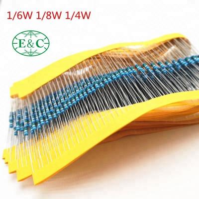 China Metal film resistor 1/8W 1/6W 1/4W 0.125W 0.25W 47R 47ohm 1% tolerance 47R of 47 ohm for sale