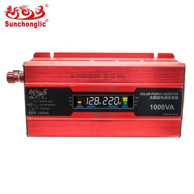 China 5V 1A USB Output Sunchonglic 1000w 12v Inverter 220v Modified 1000va Sine Wave Solar Power Inverter for sale