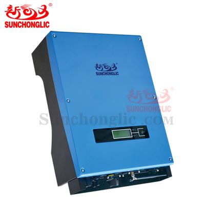 China Sunchonglic 5000w 220V DC/single phase 5kw switch Wifi plug/GPRS plug on grid inverter mppt grid tie solar inverter for sale