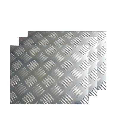 China Single Wall H16 Aluminum Tread Construction Plate 1050 Embossed Checker Aluminum Plate 1060 1100 2204 thru 3003 for sale