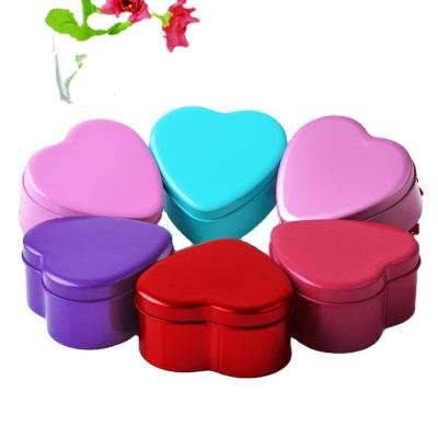 China Heart Shaped Use Watch Cookie Chocolate Gift Metal Tin Disposable Wedding Box for sale