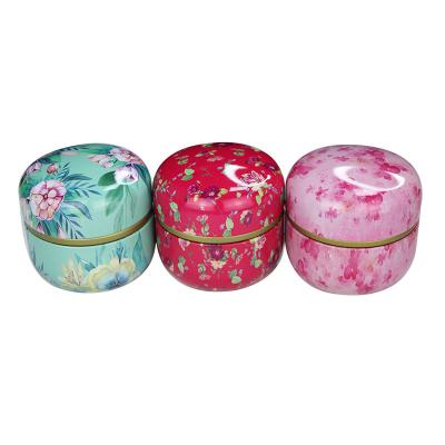 China Disposable Sweets Tin Container Multifunctional Flower Tea Canister Jar Storage Rack Sweets for sale