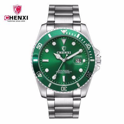 China CHENXI 085A Men's Day/Date Watch Business Stainless Steel Automatic Date Quartz Watch for sale