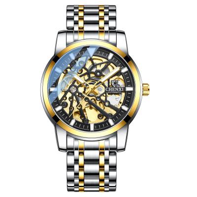 China Sale Fashion Water Resistant Stainless Steel Skeleton Mechanical Watch For Man Self Winder Automatic Wrist Watch for sale