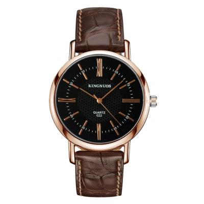 China Wholesale hot sale luxury men's automatic date business leather watch brand men's watches water resistant custom logo quartz watch for sale