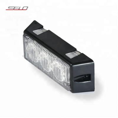 China Waterproof PC Lens 3 LED Grill Surface Mount Light Strobe 9W Led Lights For Vehicles for sale