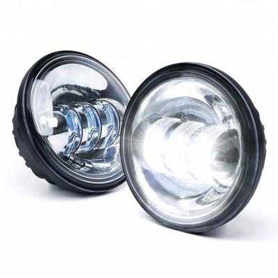 China Aluminum+Toughed Glass+Plastic 30W Professional Cree Led Spot Lights 4.5 Inch Round LED Fog Lights For Harley Motorcycle for sale