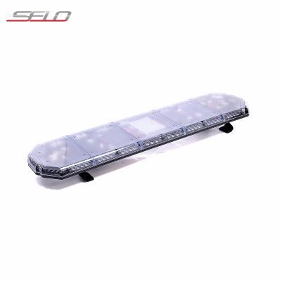 China Vehicle high power amber strobe emergency lightbar red blue normal police led warning lightbar for sale