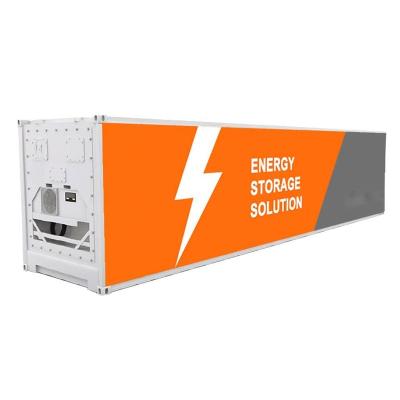 China Commercial 100kWh 200kWh Lithium Battery Lifepo4 Lithium Battery For Solar Power Storage 40Ft Container Energy Storage System for sale