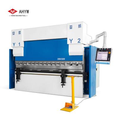 China Factory AHYW Hydraulic Bending Machine 200T 3200mm Press Brake CNC With Siemens Motor for sale