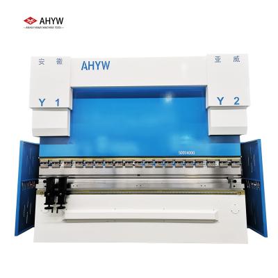 China Building Material Shops YWB 500T/4000 CNC Hydraulic Press Brake 4+1 Axle Dutch System DA53T for sale