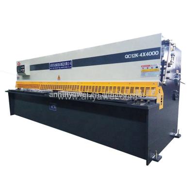 China Restaurant QC12Y-6x4000 Shearing Machine , Hydraulic Metal Sheet Shear Cutter For Sale for sale