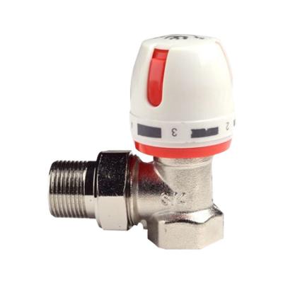 China General Valve Copper Radiator Temperature Control Valve Water Pipe Fittings Straight Temperature Valve for sale