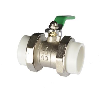 China General Forged PPR Brass Clad Ball Valves are high quality made in China 1/2 inch for sale