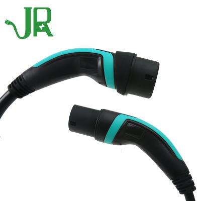 China Residential / General-Purpose JERI three phase 32A 480VAC 22KW Iec62196 Type 2 to Type 2 EV Charging Cable With TUV for sale