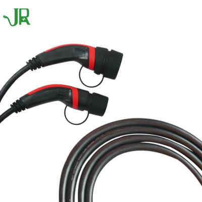 China JERI Residential/General Purpose Type 2 to Type - 2 to 32A EV Connector Electric Car Charging Cable for sale